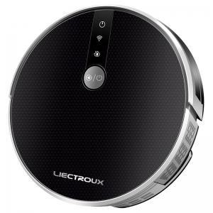Liectroux C30B Hybrid Robot Vacuum Cleaner, Smart Dynamic Navigation, Super Suction 6000Pa, Great for cleaning your dog or cat\'s fur. Sweep and Scrub, Wi-Fi, Super Thin, Silent, Auto-recharge,Work with Alexa & Google Assistant